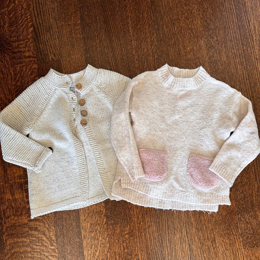 Little Girl sweater bundle, 4/5Y